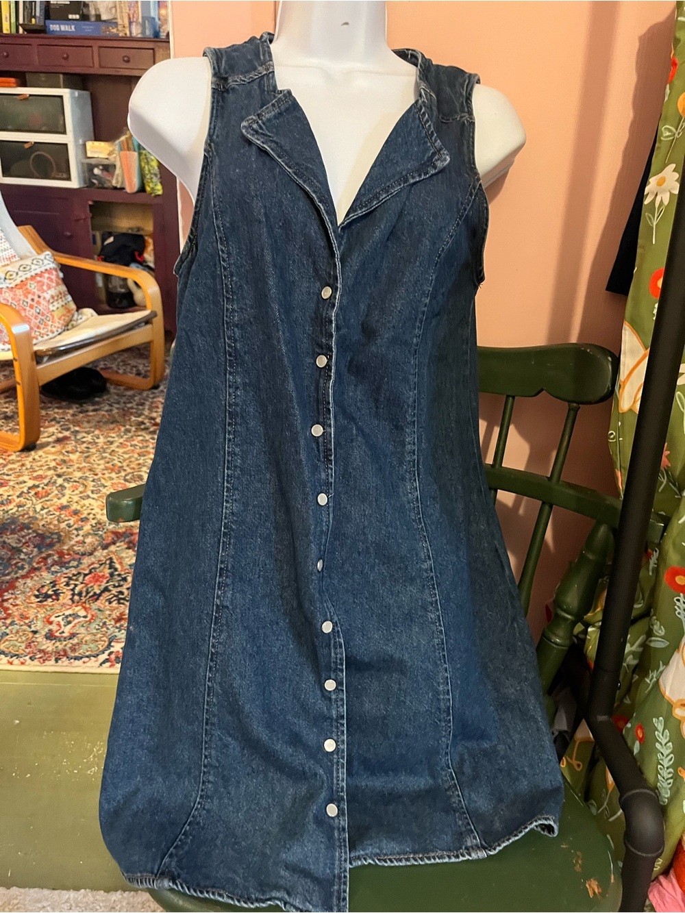 Reformation Dark Blue Denim Mini Dress